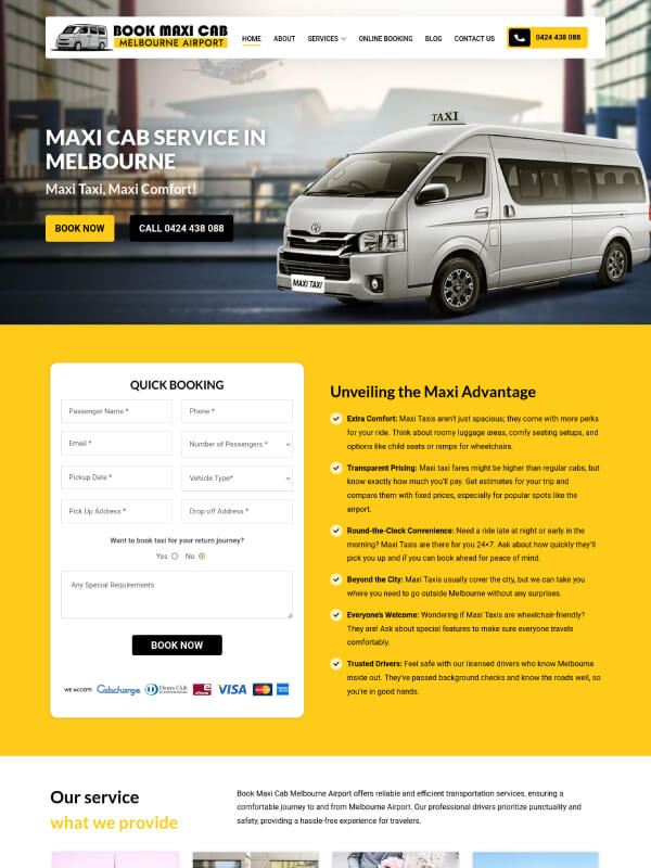 Bookmaxicabmelbourneairport